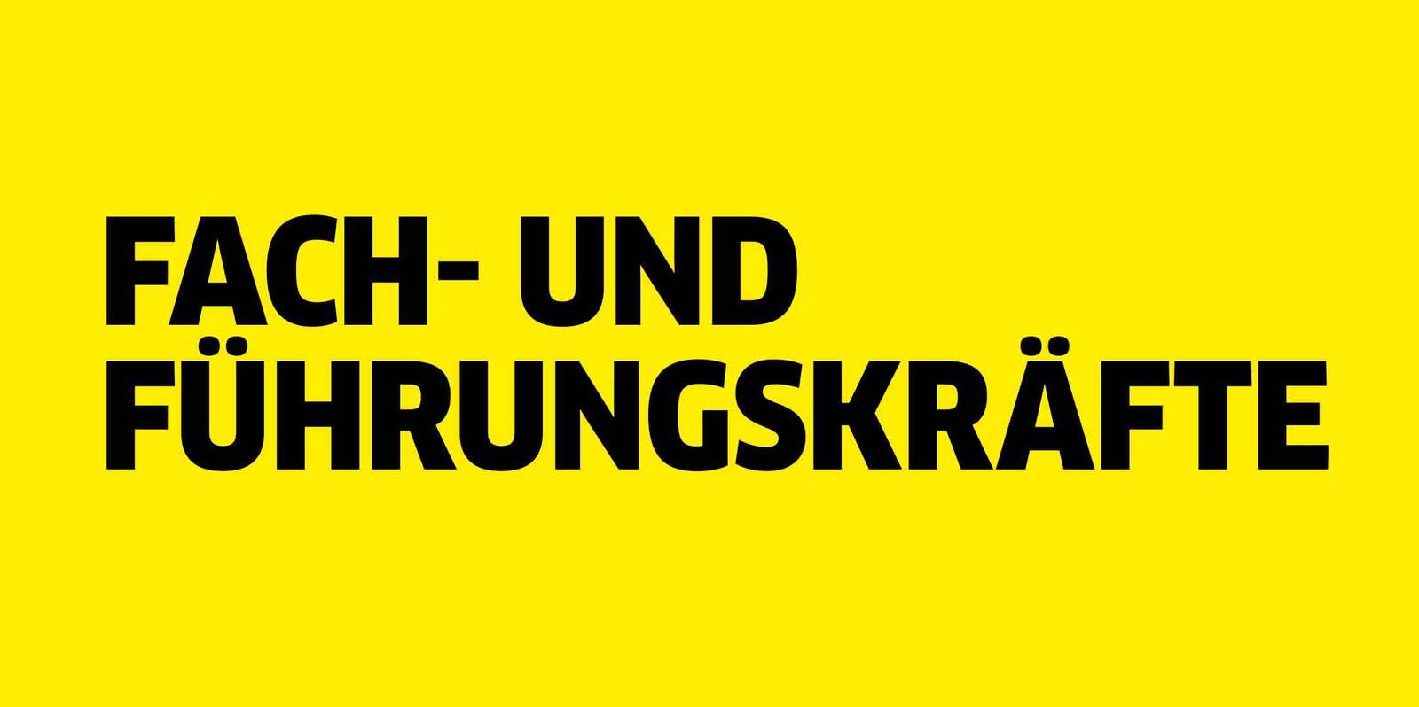 Fach- und Führungskräfte