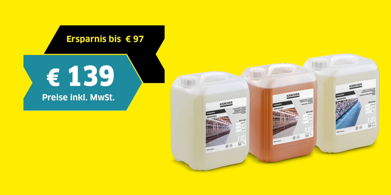 Reinigungsmittelpaket Agri Reinigungsmittelpaket Agri