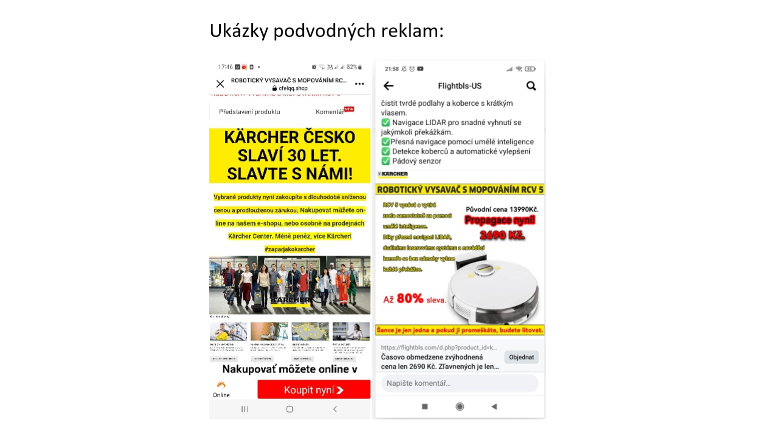 Podvodná reklama karcher Podvodná reklama karcher