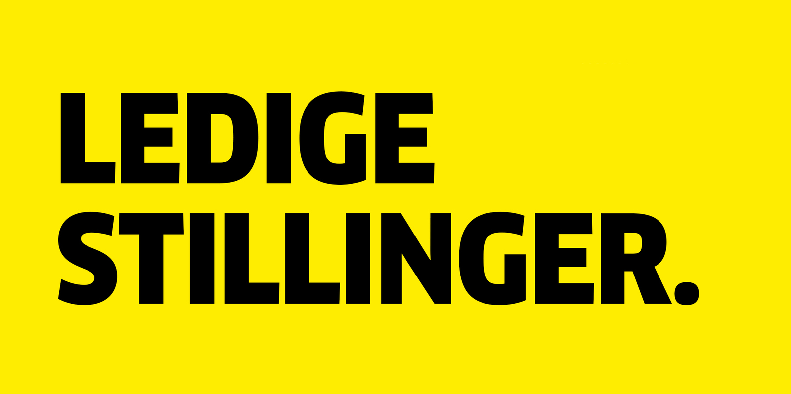 Ledige stillinger