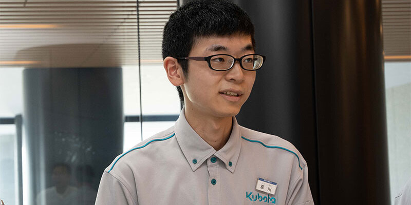 クボタワークスの草川聖太さん クボタワークスの草川聖太さん