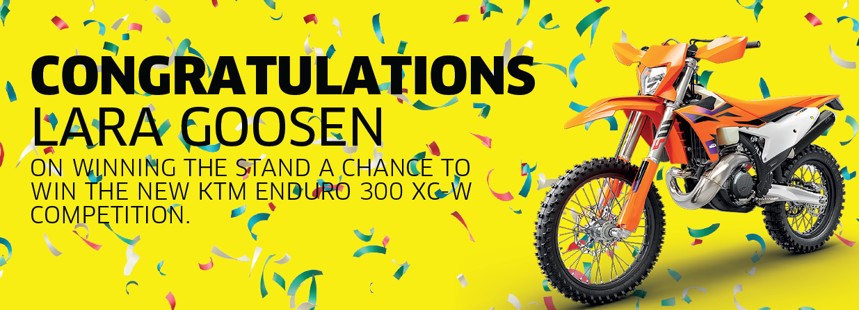 Stand a chance to win a new KTM Enduro Winner