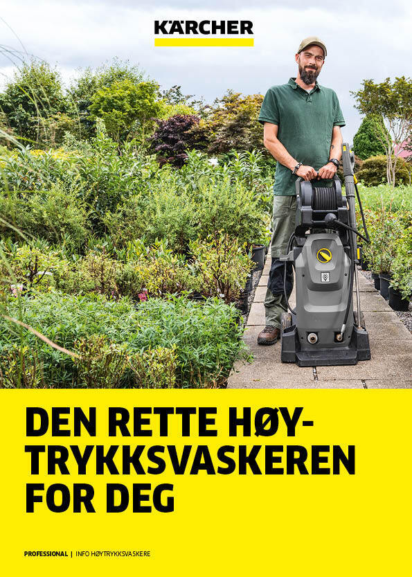 Forside HD/HDS brosjyre - Den rette høytykksvaskeren