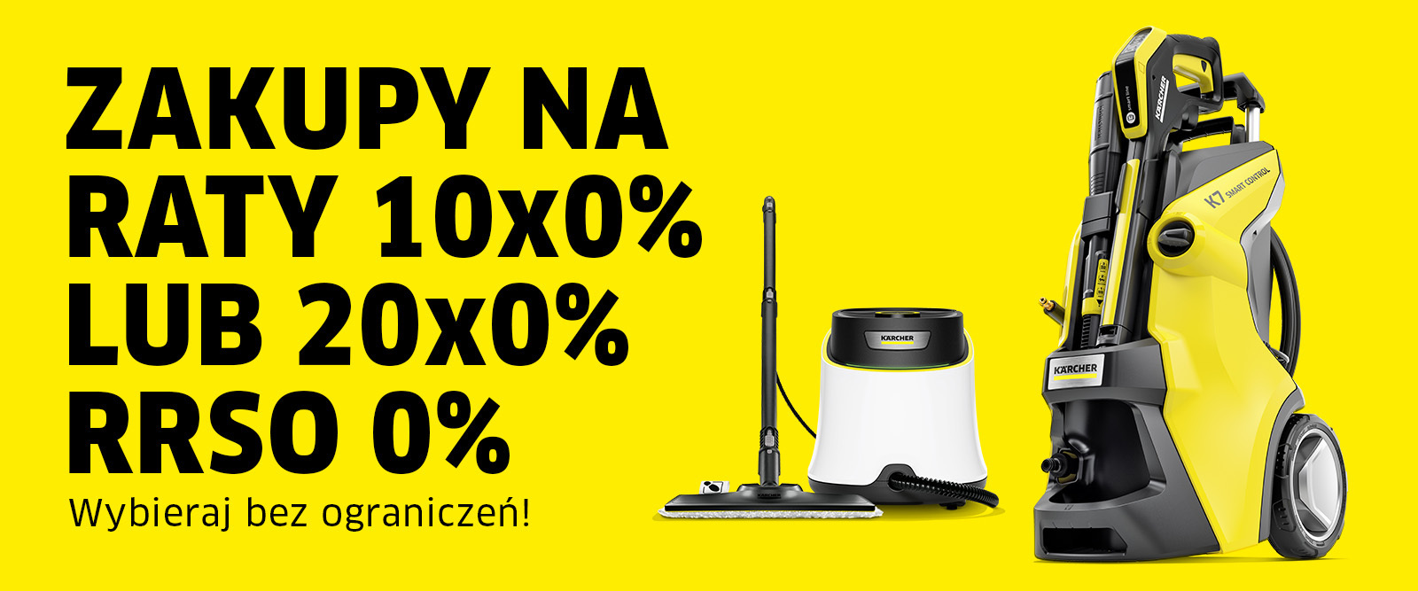 Zakupy na raty 10x0% lub 20x0% RRSO 0% na cały asortyment Zakupy na raty 10x0% lub 20x0% RRSO 0% na cały asortyment