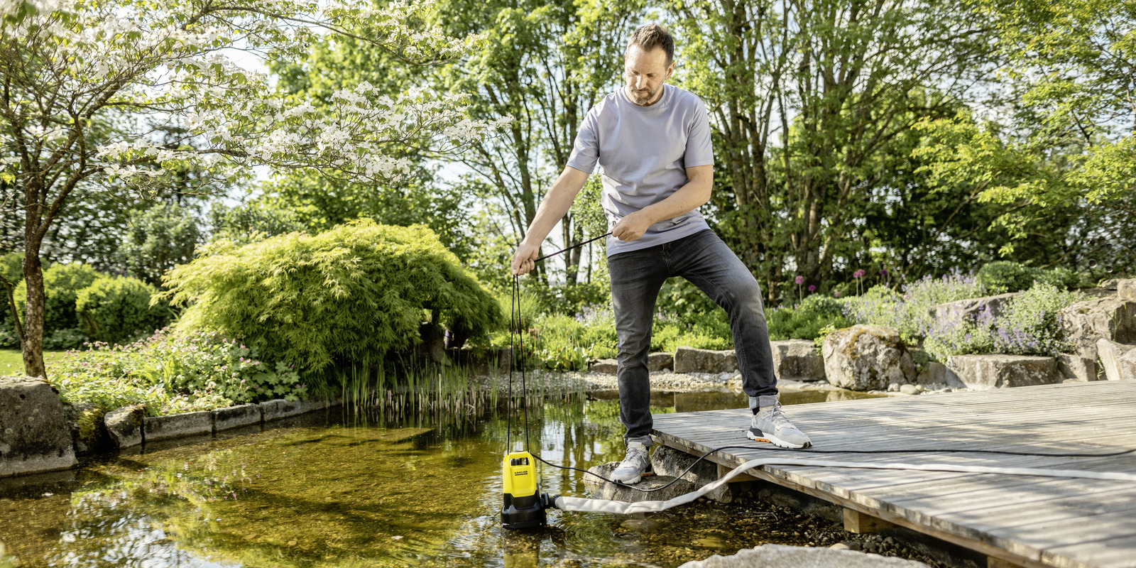 Pond cleaning Kärcher tips: Pond cleaning