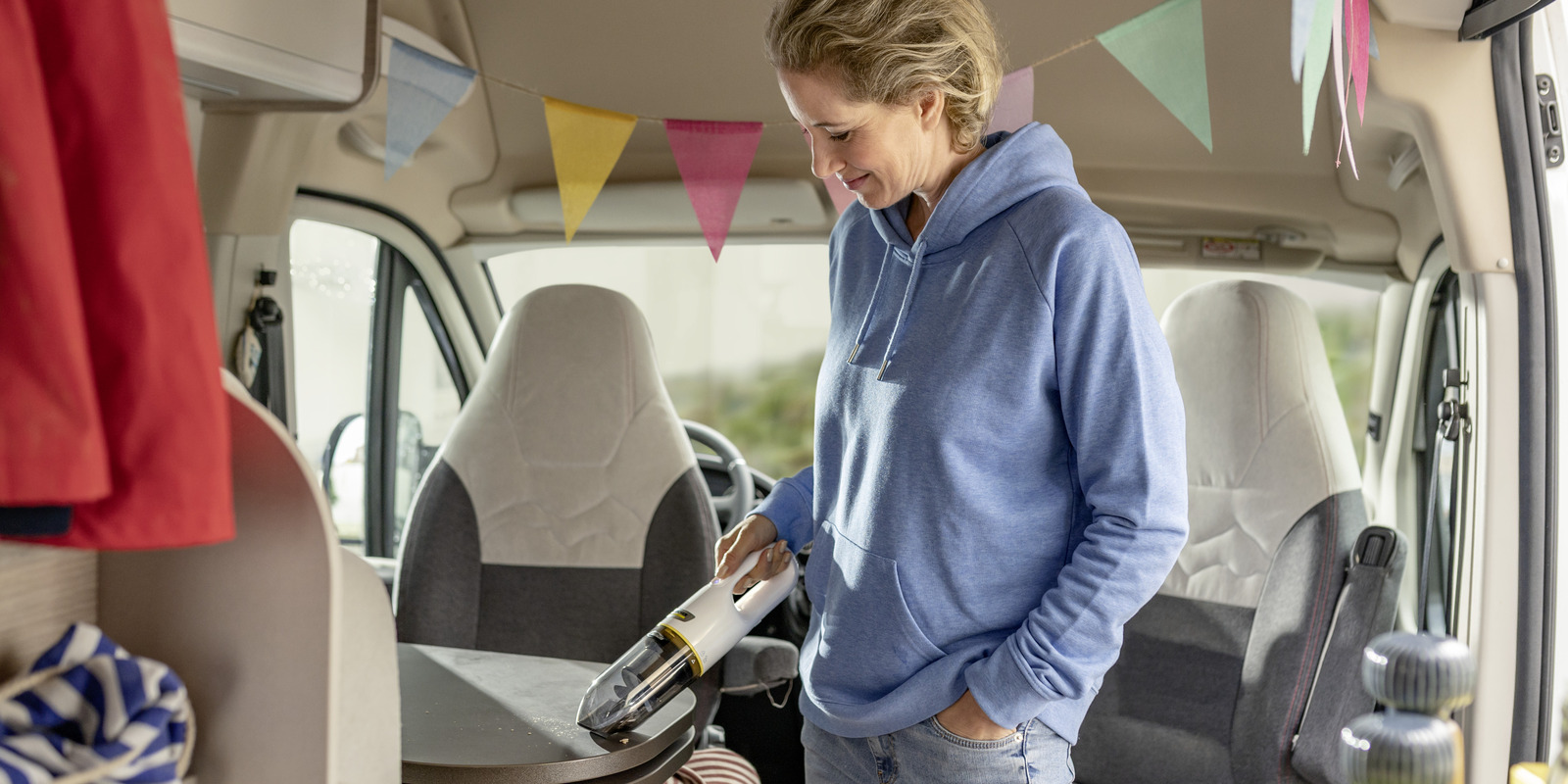 De camper schoonmaken