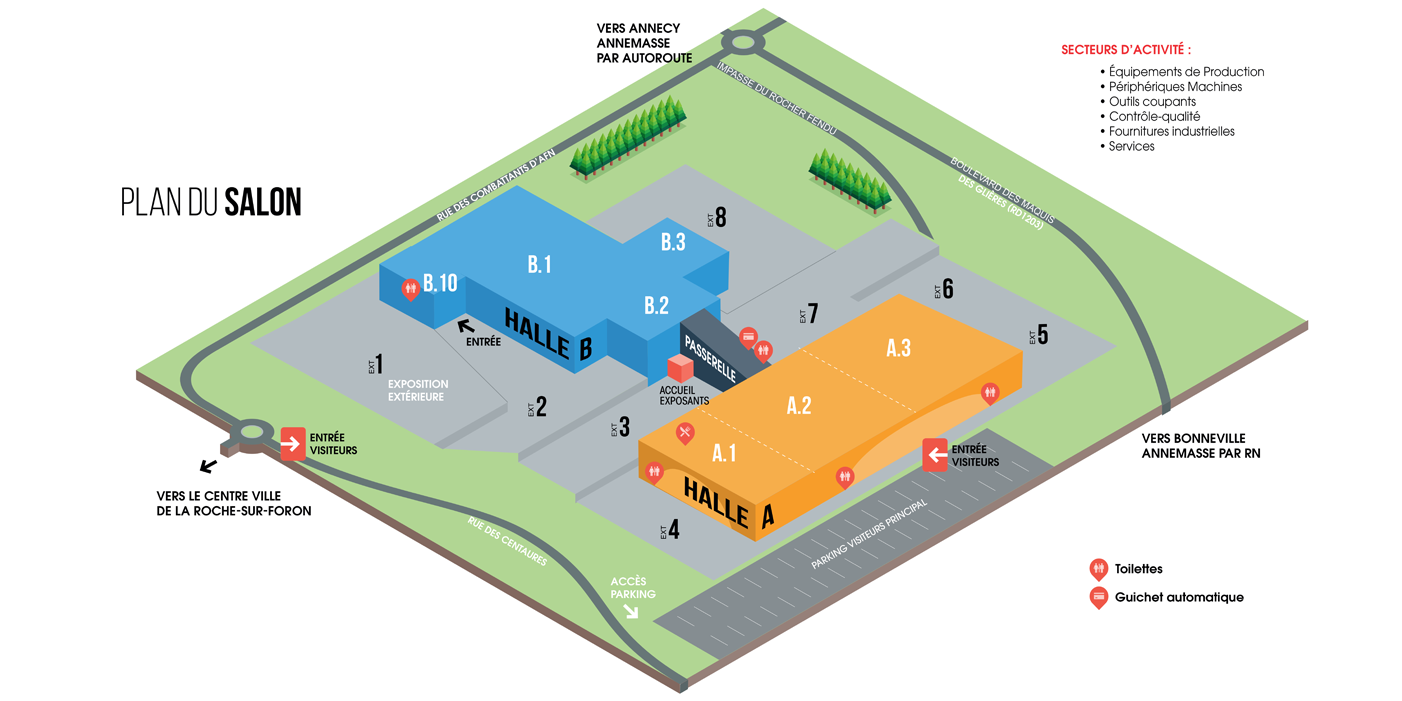 Plan du salon Simodec