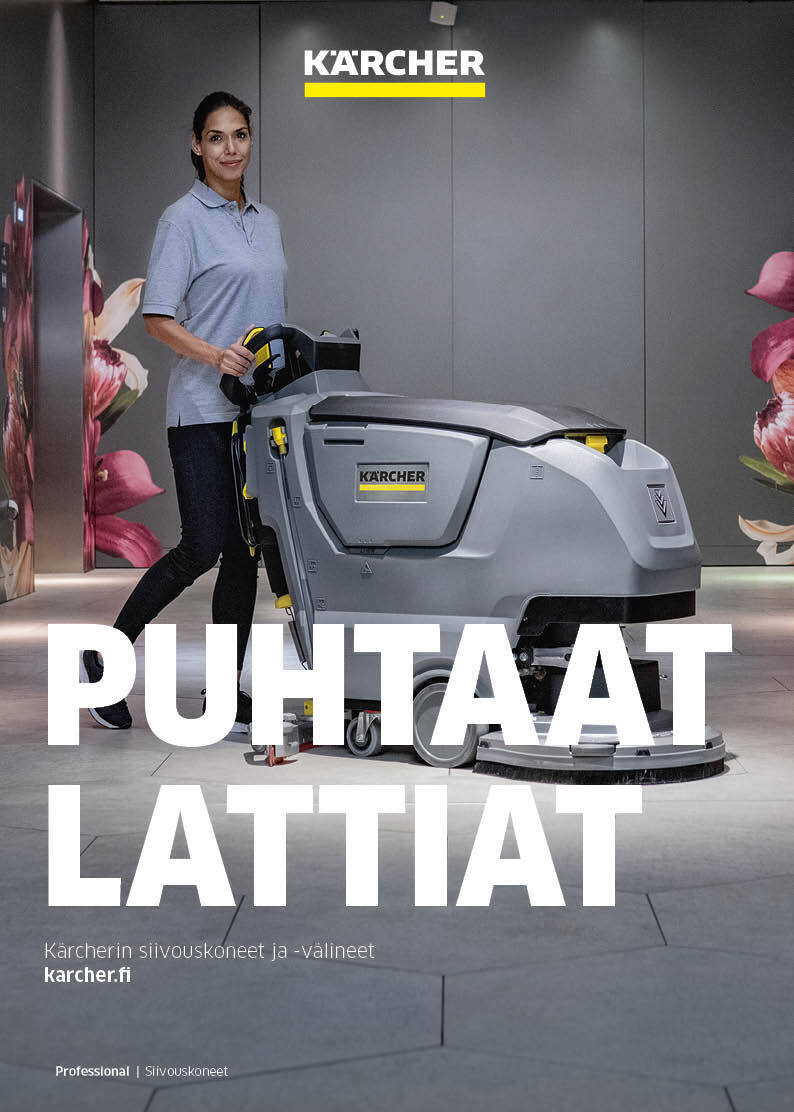 Kärcherin siivouskoneet ja -välineet esite