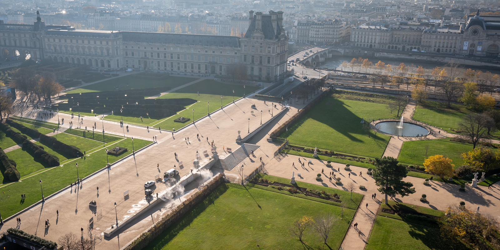Tuilerien-Gärten Paris Reinigung Kärcher 6 Tuilerien-Gärten Paris Reinigung Kärcher 6
