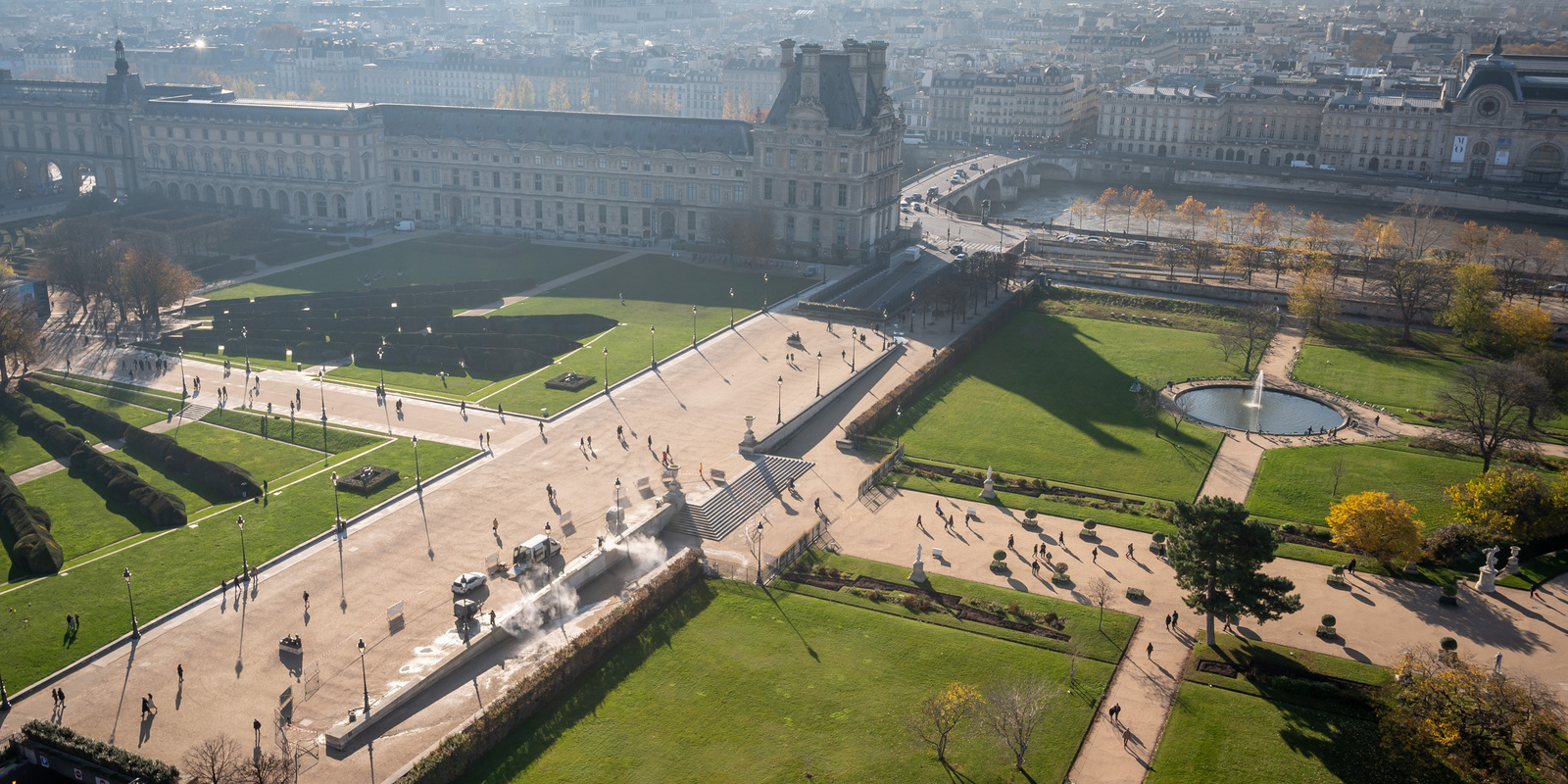 Tuilerien-Gärten Paris Reinigung Kärcher 6 Tuilerien-Gärten Paris Reinigung Kärcher 6
