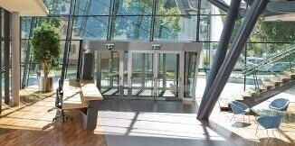 Reception area of a hotel