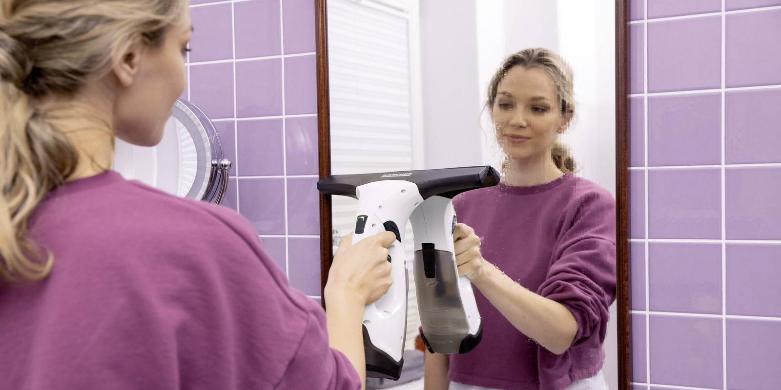 Tips til rengøring af spejle med Kärcher maskine