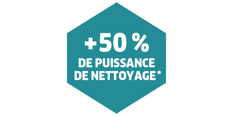 eco!Booster 50 % de puissance de nettoyage en plus eco!Booster 50 % de puissance de nettoyage en plus
