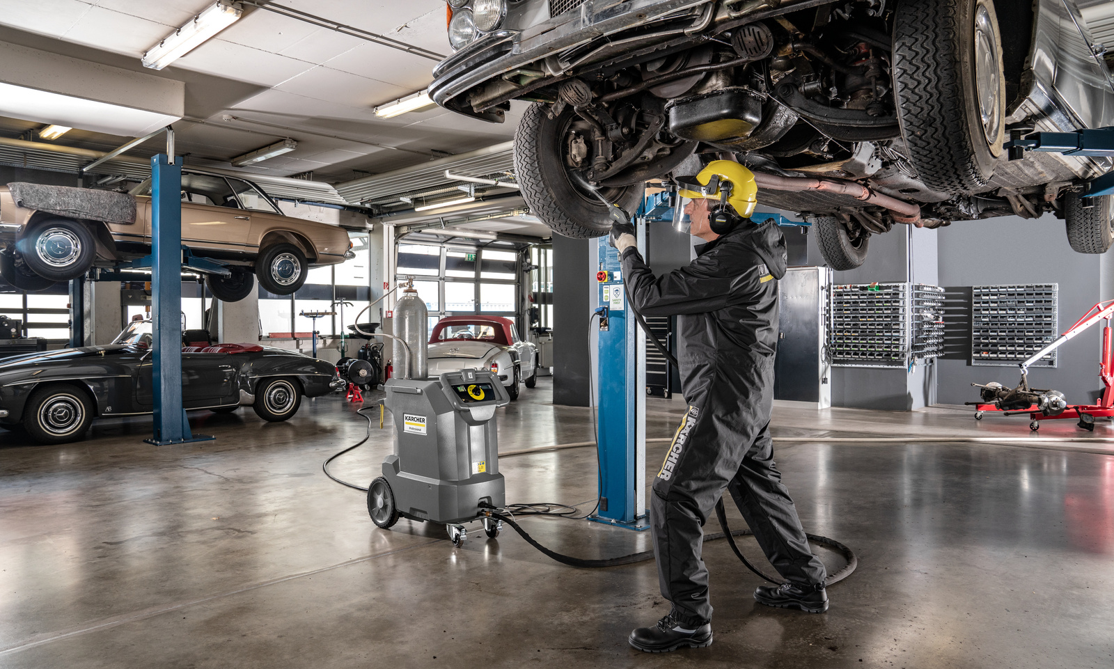 Arbeitsschutz beim Trockeneisstrahlen