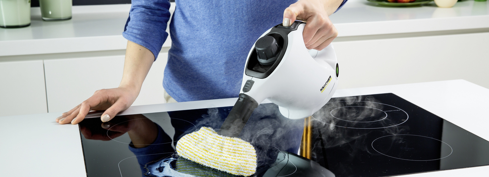 nettoyage à la vapeur dans la cuisine