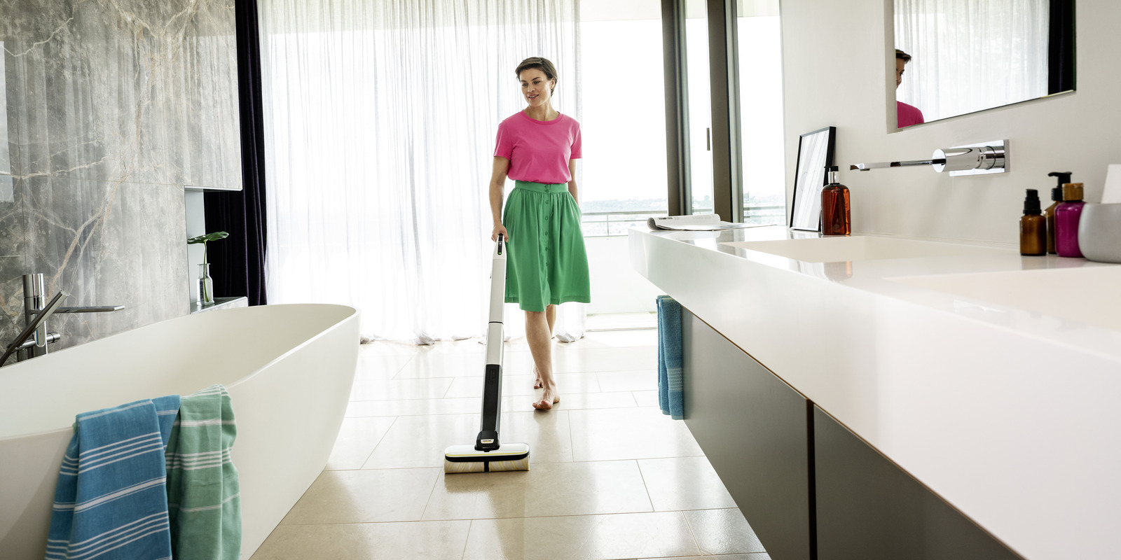 Fliesen reinigen Fliesen reinigen mit Kärcher Dampfreiniger