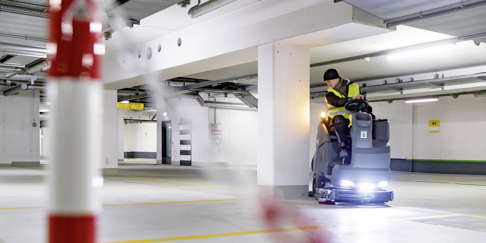 Reinigung im Parkhaus Reinigung im Parkhaus