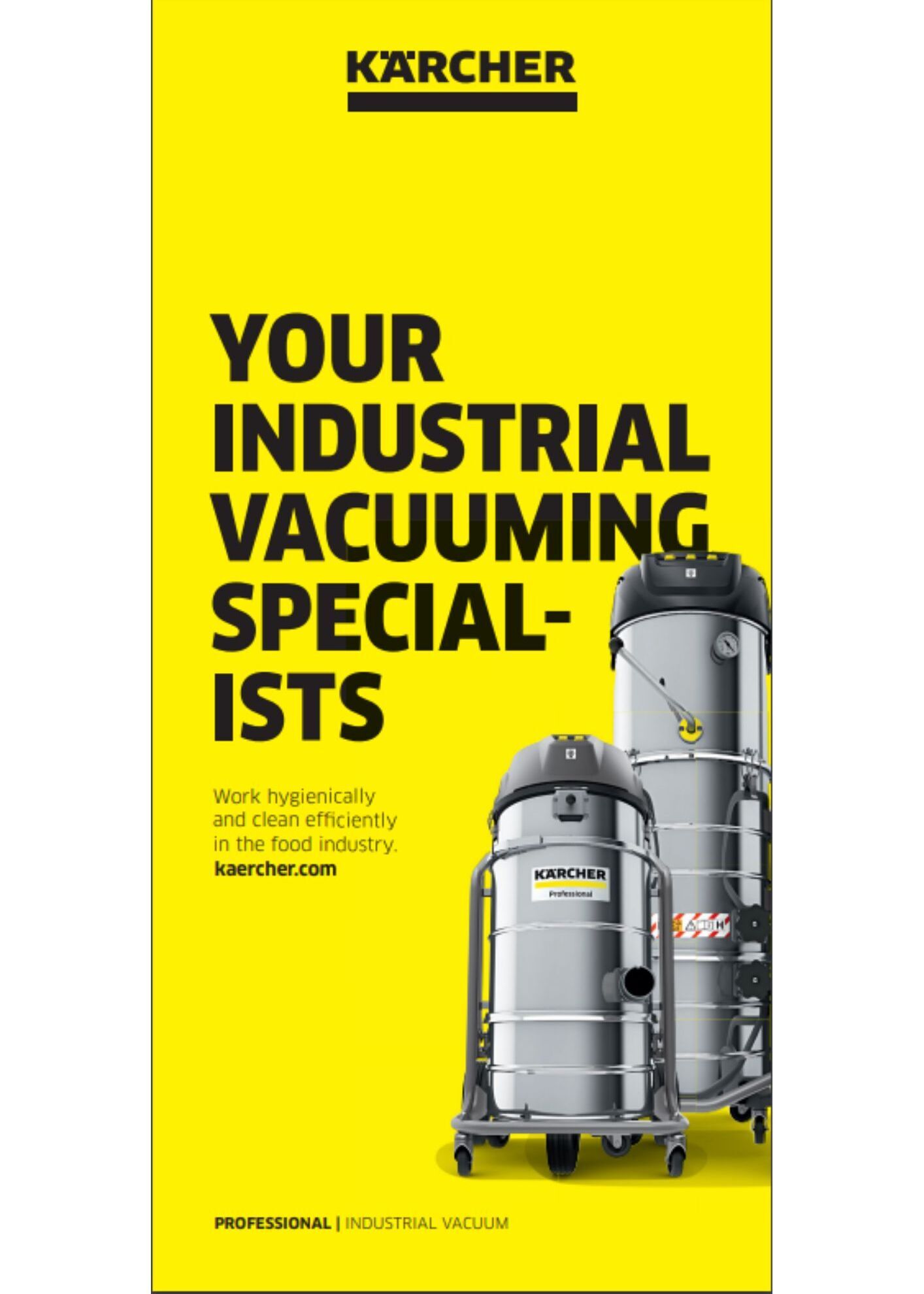 Industrial vacuuming brochure