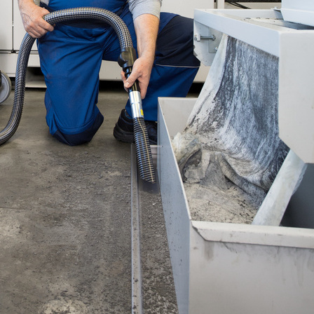 Ramassage sécurisé des particules inflammables