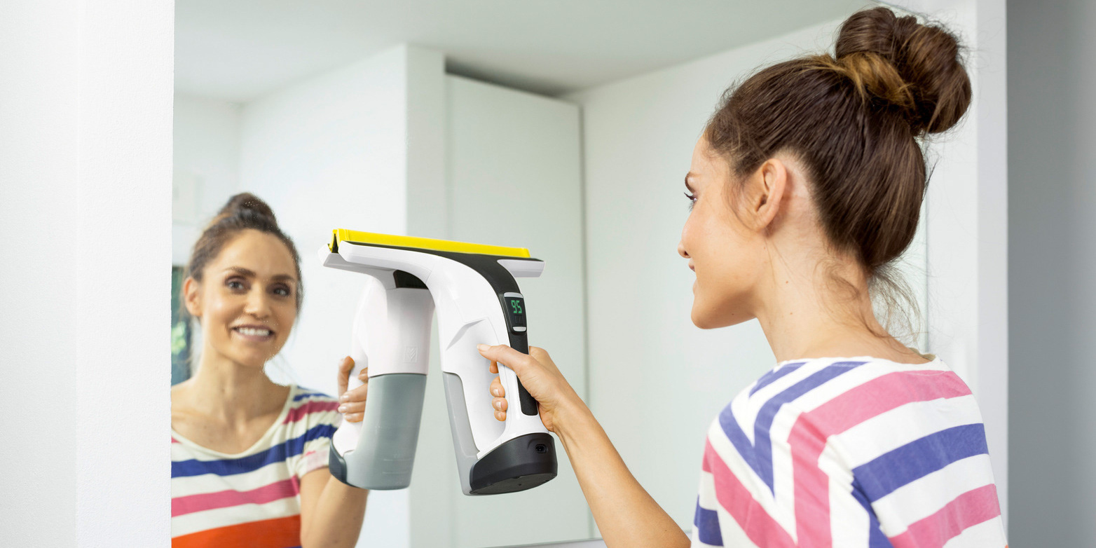 Nettoyage des miroirs avec les conseils Kärcher