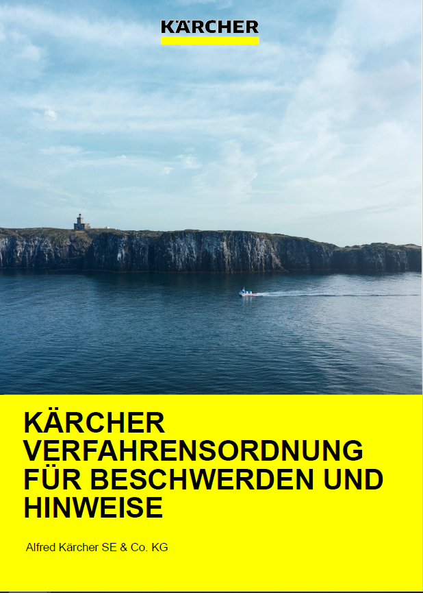 Verfahrensordnung für Beschwerden und Hinweise