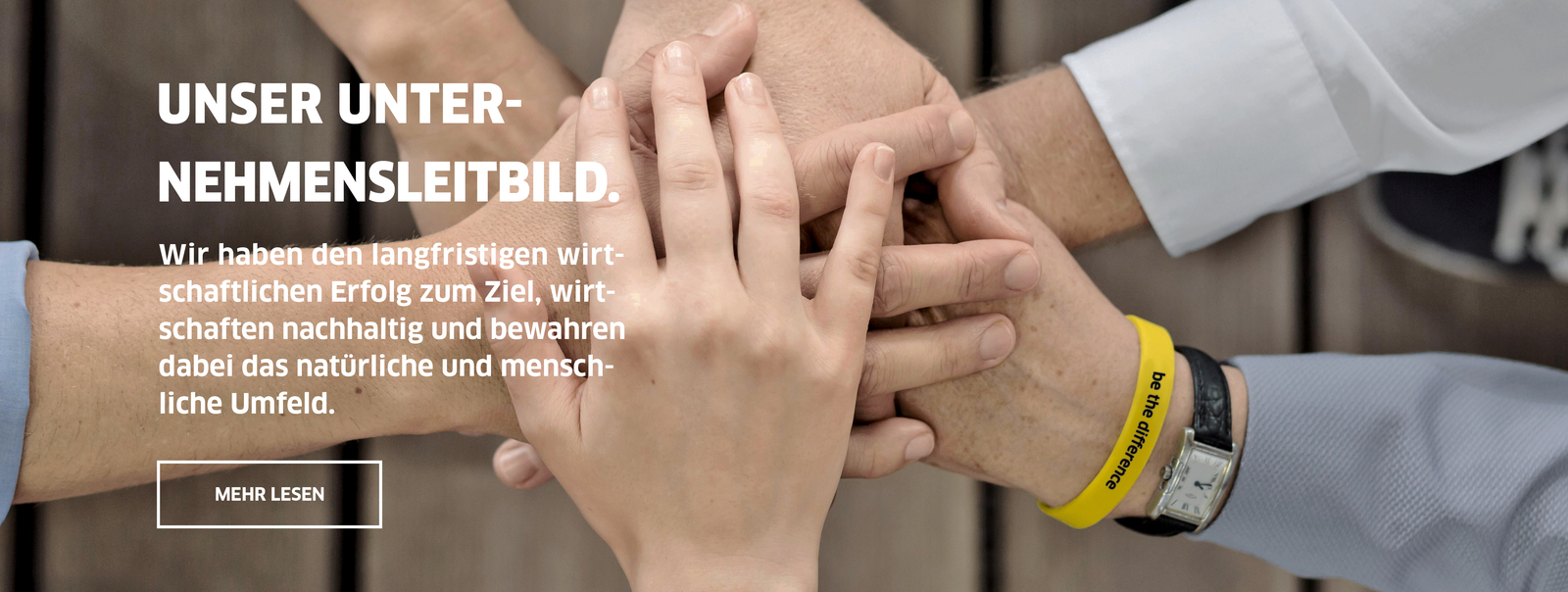 Unser Unternehmensleitbild. Unser Unternehmensleitbild.
