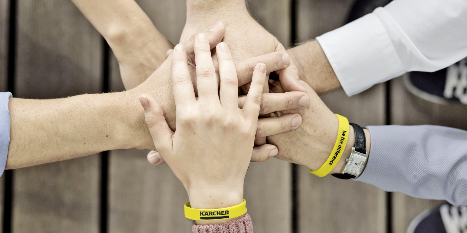 Our corporate guiding principles. People join hands