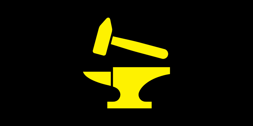 Built Tough for Heavy-Duty Use Anvil icon representing heavy-duty use