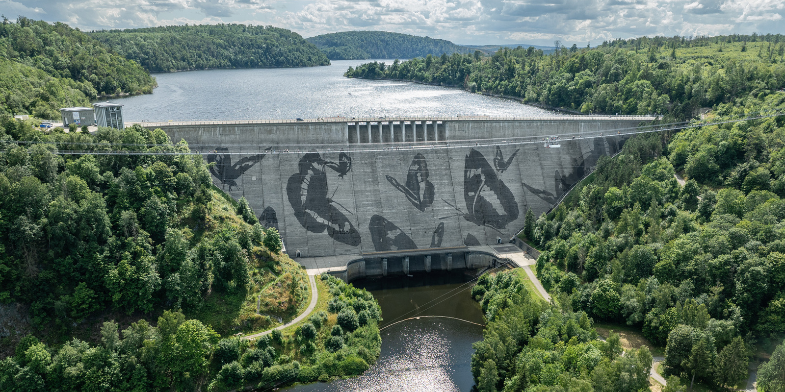 Reverse Graffiti Rappbodetalsperre