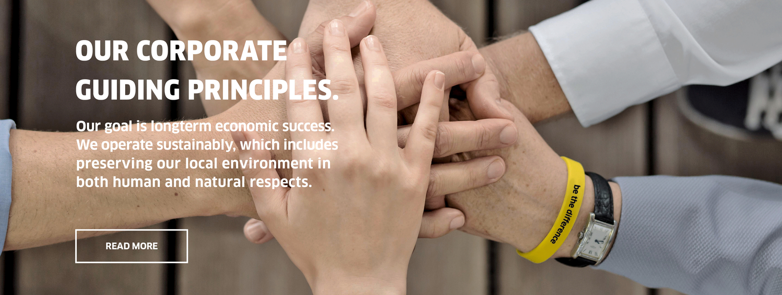  Our corporate guiding principles.