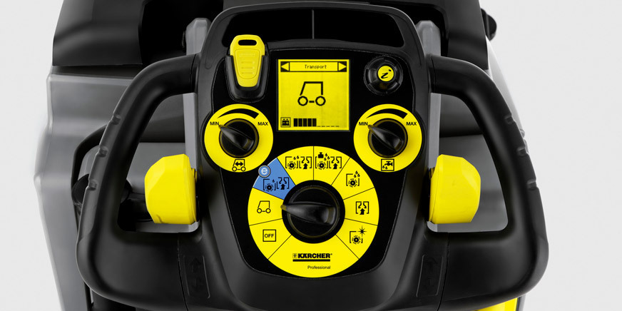 Sistema Easy Control Sistma Easy Control Karcher lavadoras de pisos profissionais