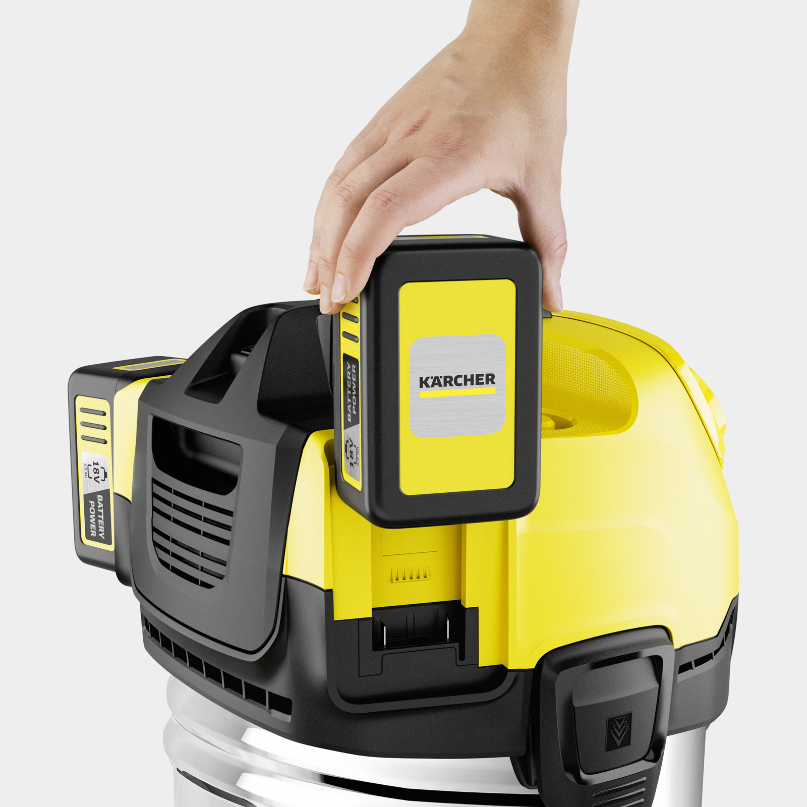 Battery Wet and Dry Vacuum Cleaner with powerful 36 V motor Battery Wet and Dry Vacuum Cleaner with powerful 36 V motor