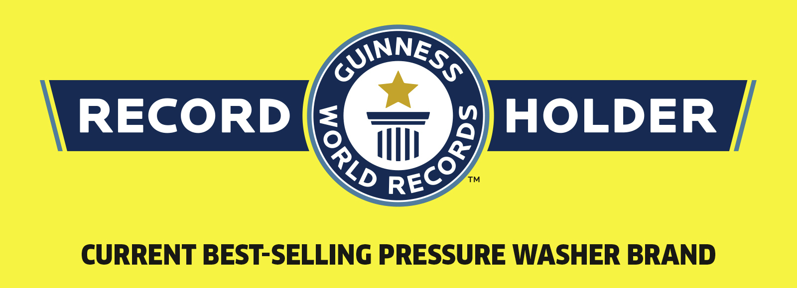 Kärcher Pressure Washer Guinness World Records Award Banner