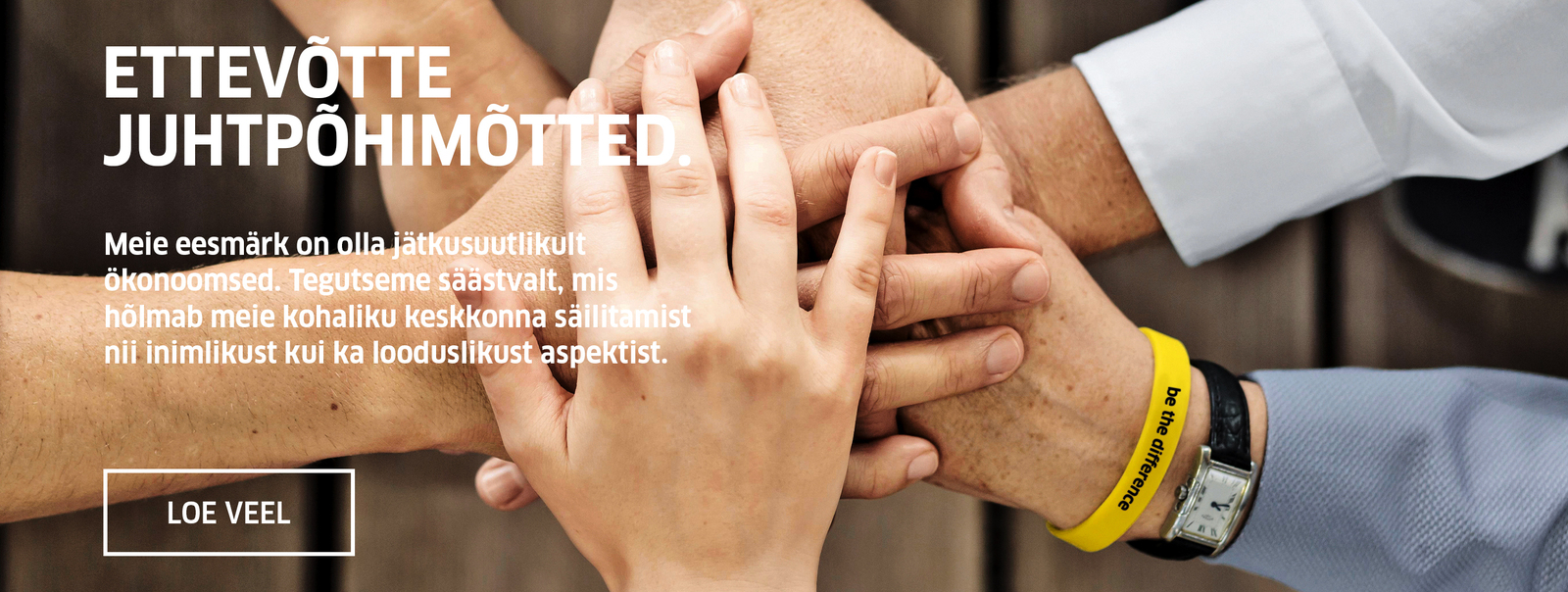 Our corporate guiding principles. Our corporate guiding principles.