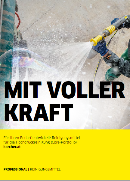 Flyer Reinigungsmittel für Hochdruckreiniger