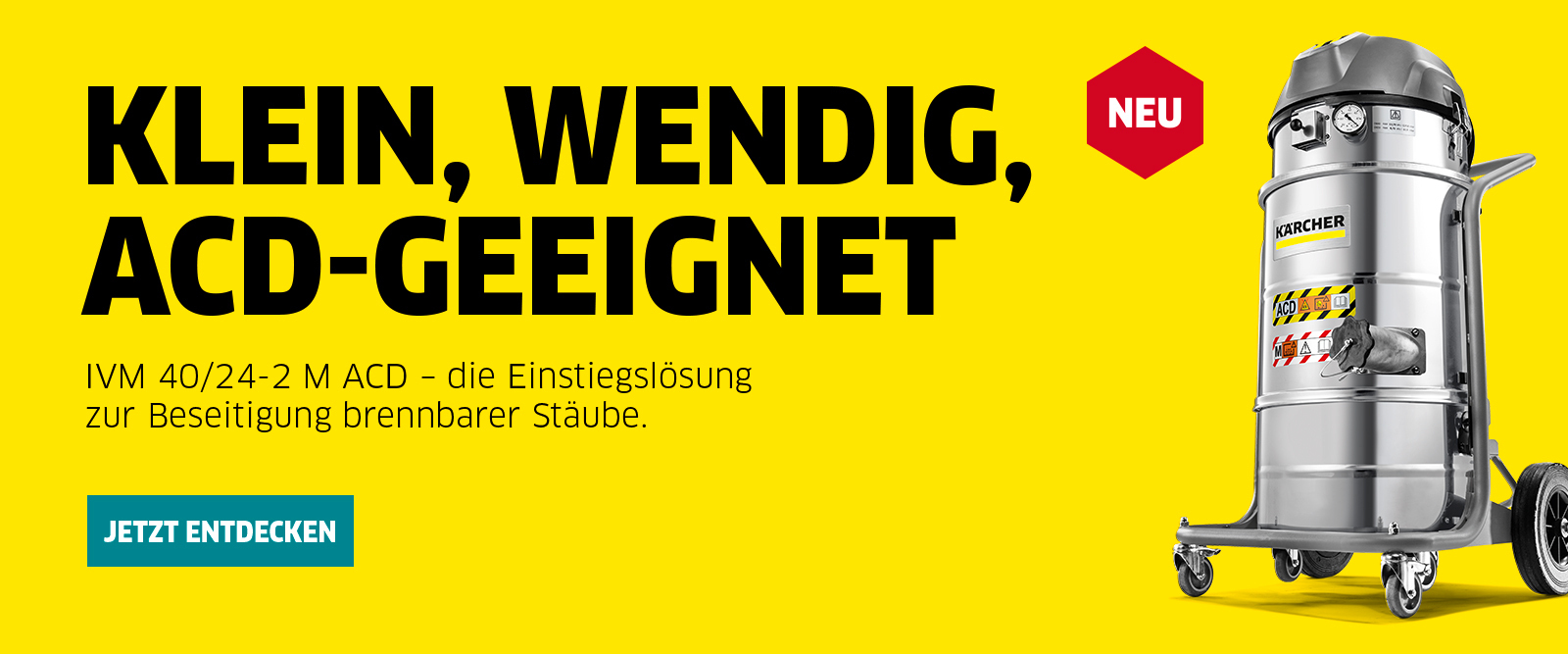 Mittelklasse-Industriestaubsauger IVM 40/24-2 M ACD Mittelklasse-Industriestaubsauger IVM 40/24-2 M ACD