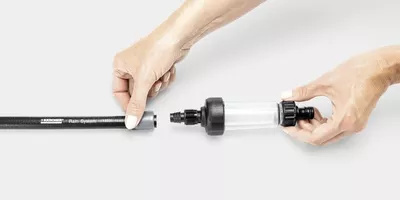 Lắp bộ lọc hạt ở đầu ống