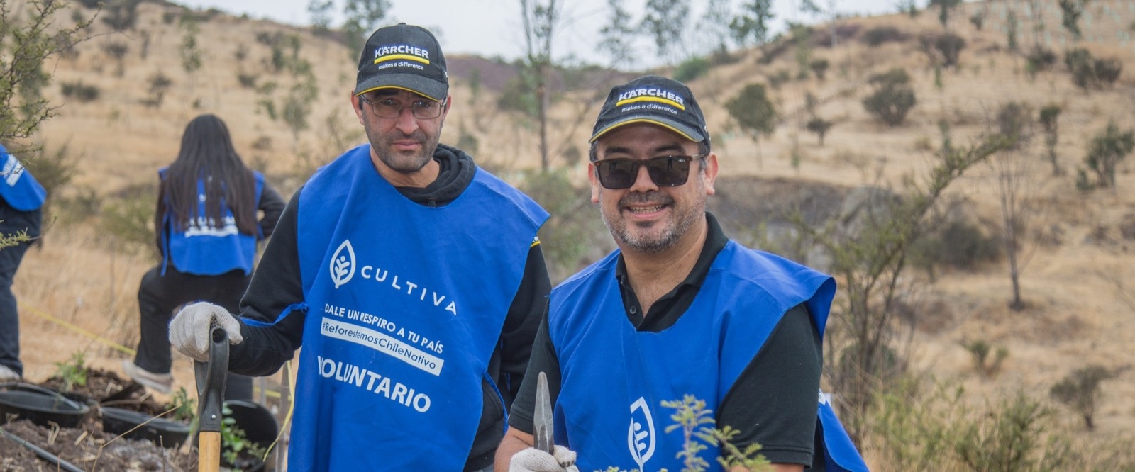 Freiwillige Helfer von Kärcher Chile Freiwillige Helfer von Kärcher Chile