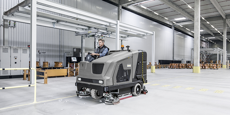 搭乗式スイーパー床洗浄機 B 300 R I D