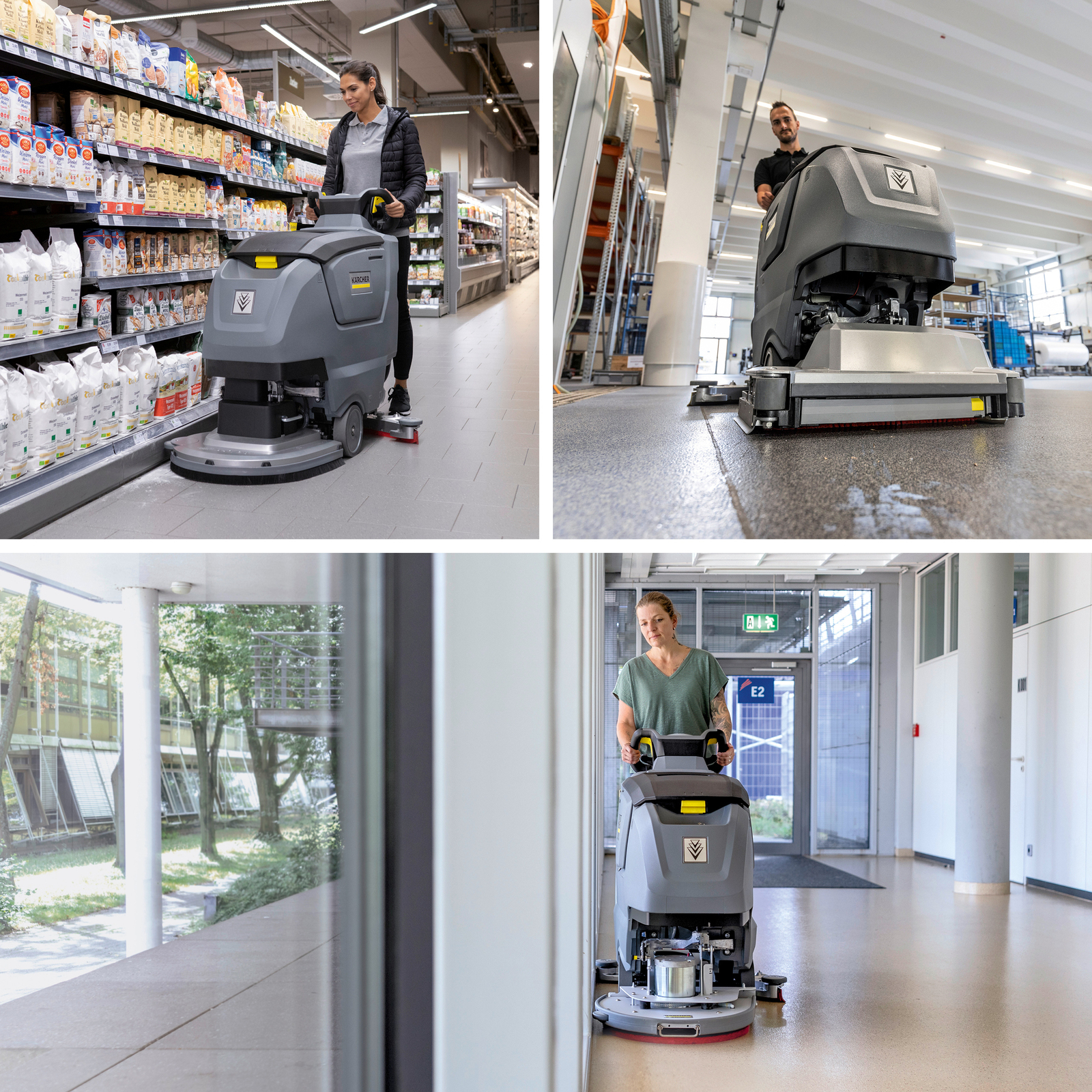 B 50 W Bp push scrubber dryer with a roller brush or disc brush B 50 W Bp push scrubber dryer from Kärcher