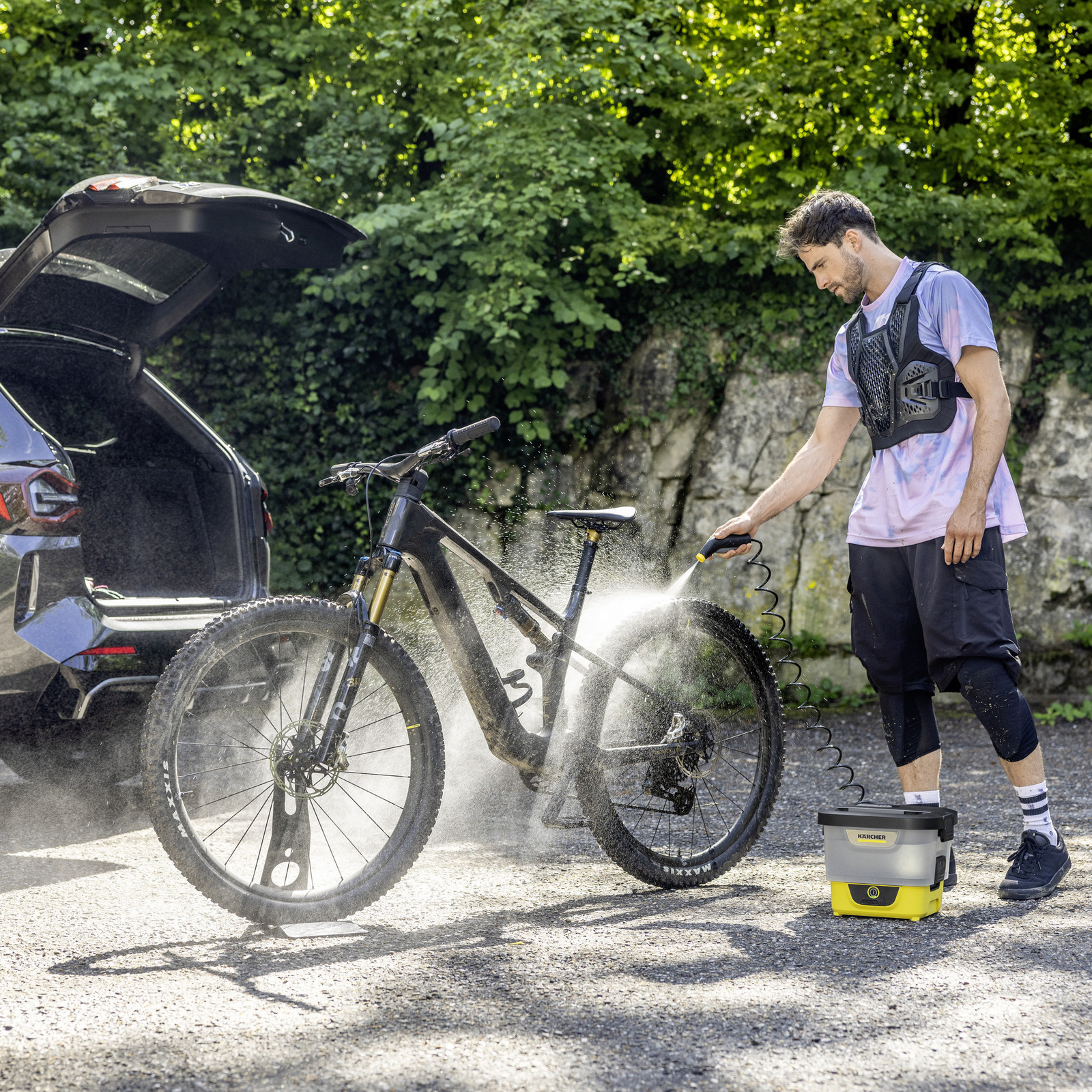 Fahrradreinigung unterwegs Fahrradreinigung unterwegs