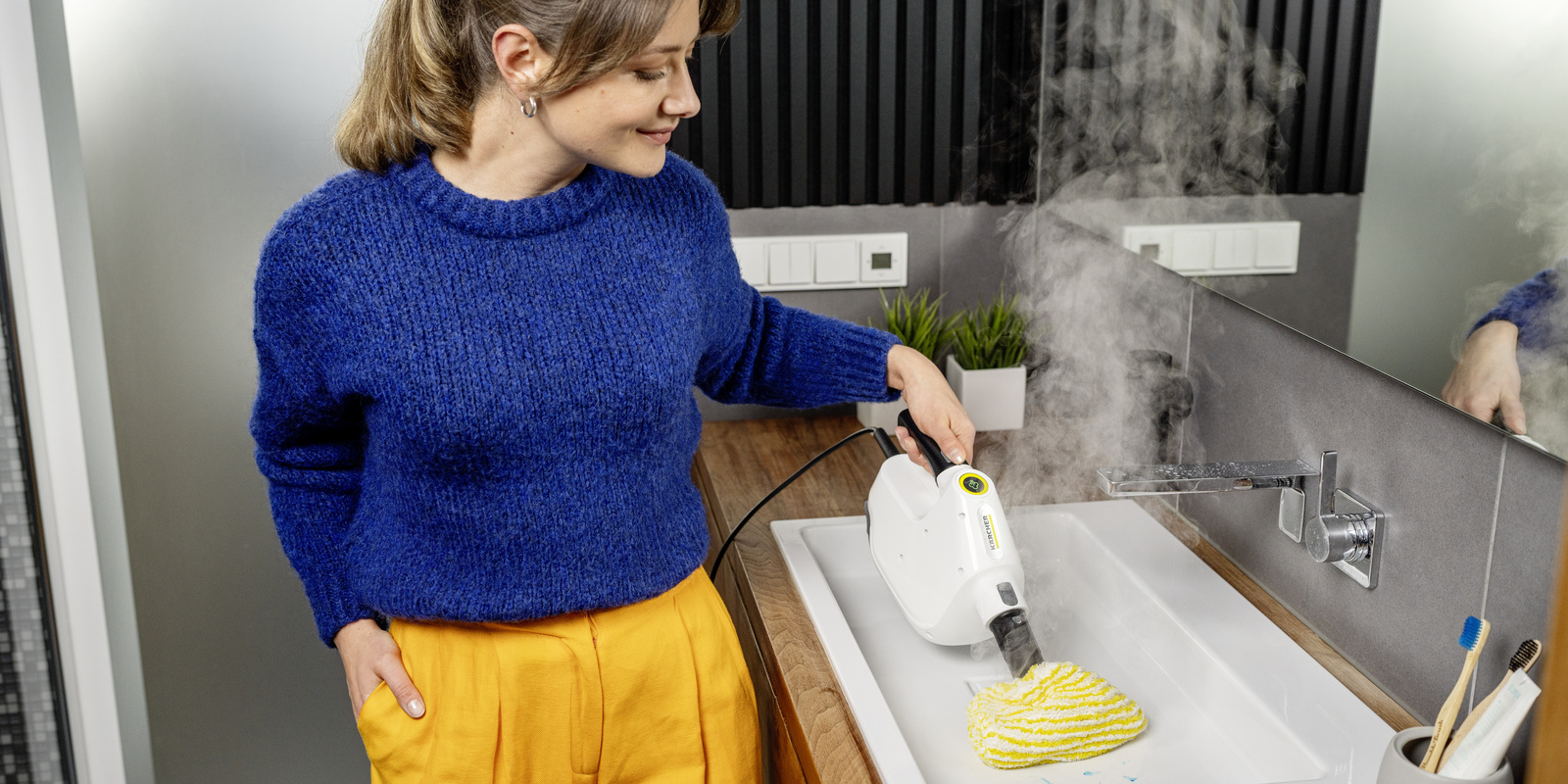 Kärcher tips for cleaning washbasins and taps