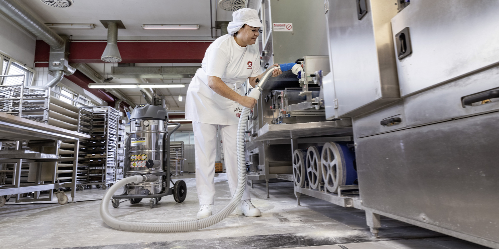 Industrial vacuum cleaner in use Industrial vacuum cleaner in use
