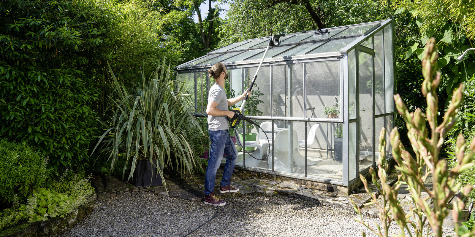 Kärcher: Czyszczenie ogrodu zimowego