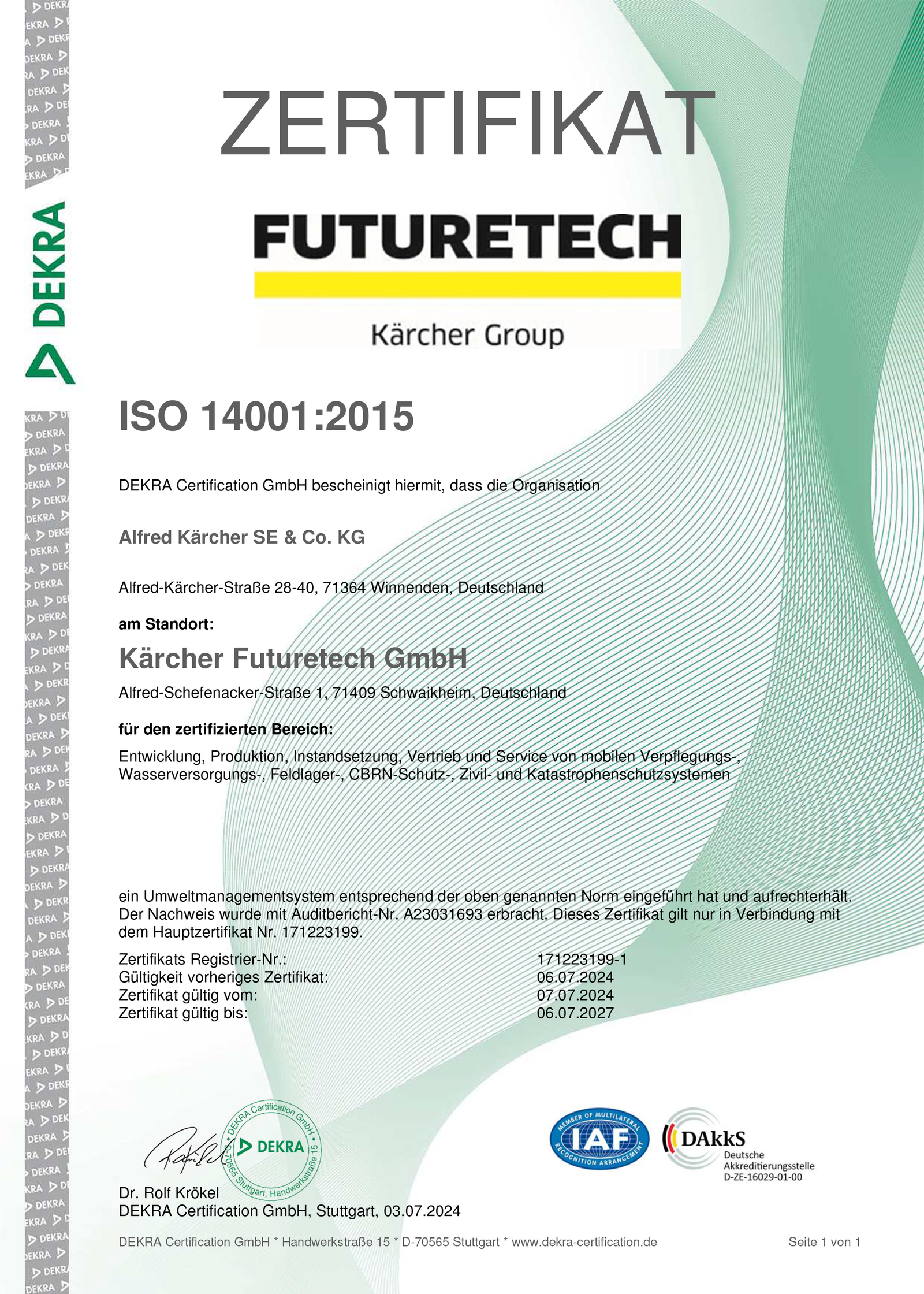 Standortzertifikat ISO 14001_2015 DE