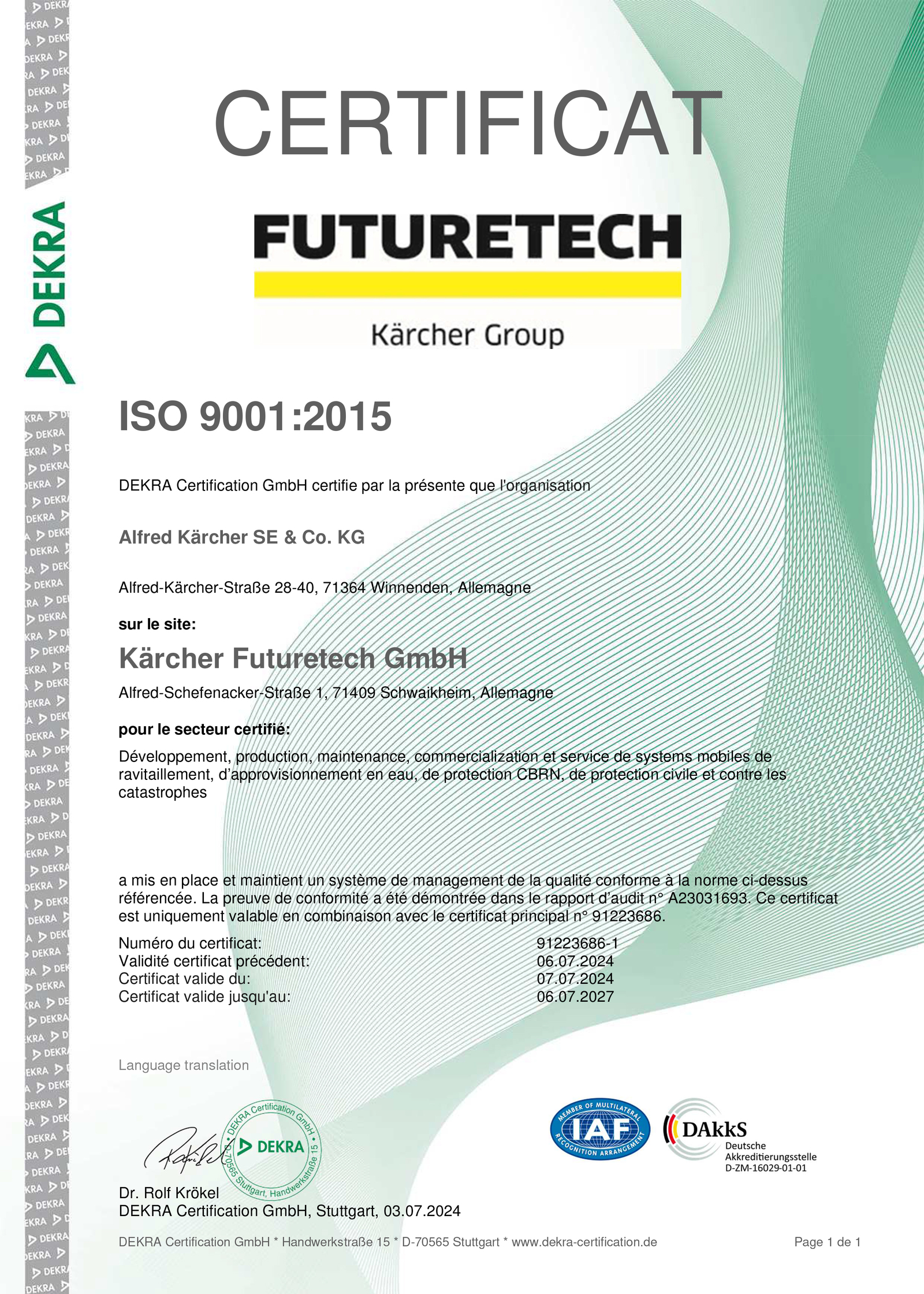 Standortzertifikat ISO 9001_2015 FR