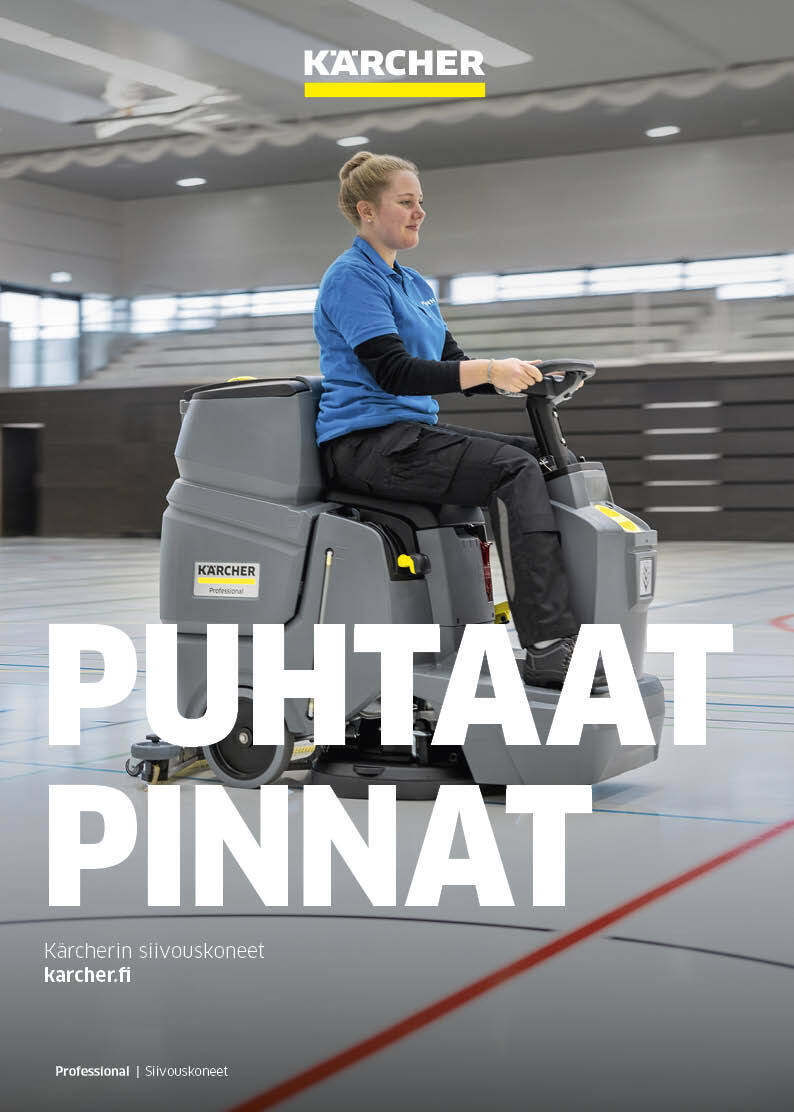 Kärcherin siivouskoneiden valikoimaesite