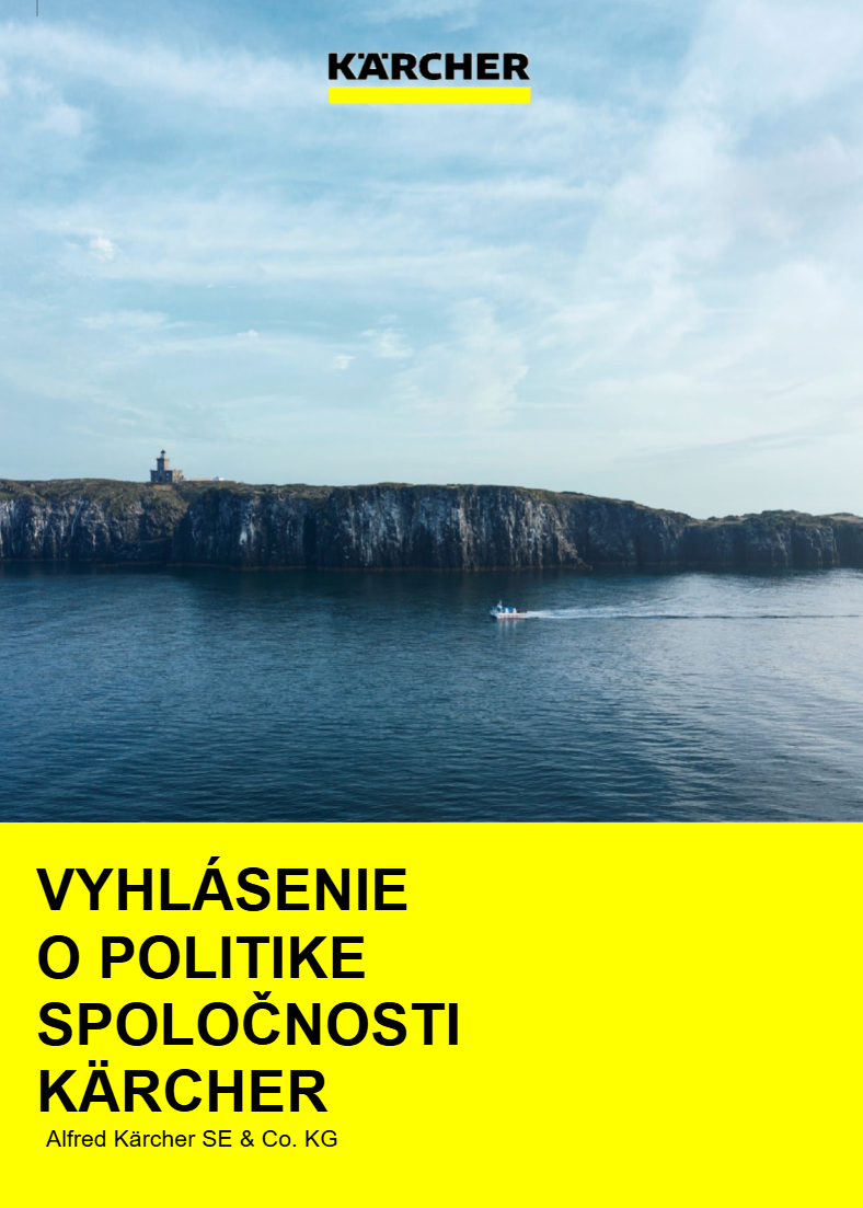 VYHLÁSENIE O POLITIKE KÄRCHER