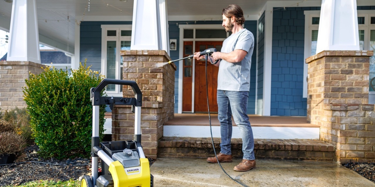 Karcher K1700 Cleans House Brick