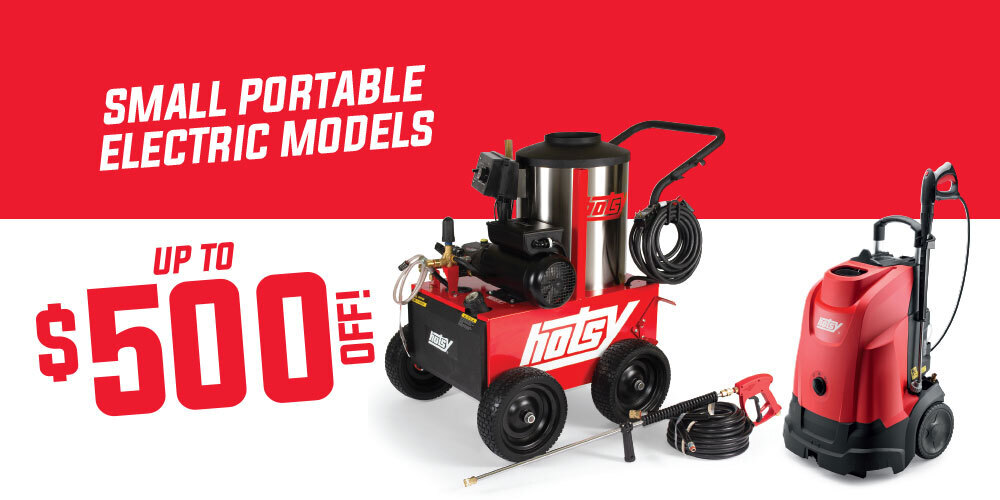 500 Series Hot Water Electric Pressure Washer Product banner for 500 Series Hot Water Electric Pressure Washer